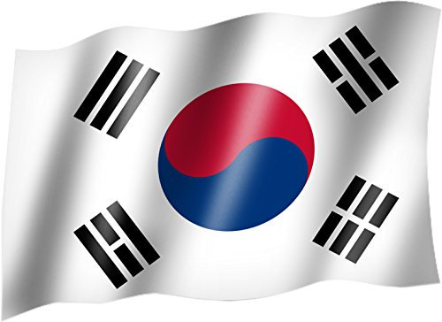 sportfanshop24 Flagge/Fahne SÜDKOREA/Korea SÜD Staatsflagge/Landesflagge/Hissflagge mit Ösen 150x90 cm, sehr Gute Qualität