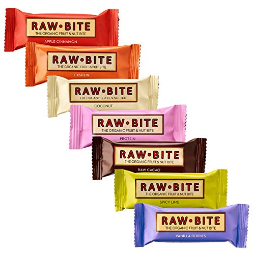 Raw Bite Rohkost (7 Riegel), Mix- Paket, 1er Pack (1 x 350 g)