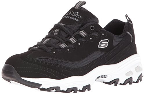 Skechers D'lites Biggest Fan, Sneaker Donna, Nero Biggest Fan Black, 35 EU