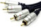 rhinocables - OFC Twin RCA Male Cable | Gold-Plated Connectors for Corrosion Resistance | Ideal for Surround Sound Systems & HDTV | Phono Leads Male to Male, Gold, 5m