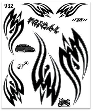 4R Quattroerre.it 932 Sticker Aufkleber Tribal, 20 x 24 cm