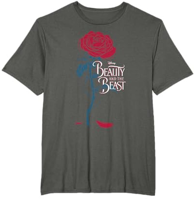 Disney Beauty And The Beast Rose Logo T-Shirt