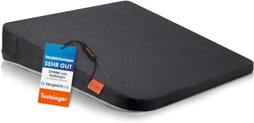 DYNMC you Keilkissen Stuhl - Test SEHR GUT - Sitzkissen Stuhl - Mit Physiotherapeuten Entwickelt - Ergonomisches Sitzkissen Bürostuhl - Sitzerhöhung Erwachsene Erhöht Sitzkomfort im Home Office