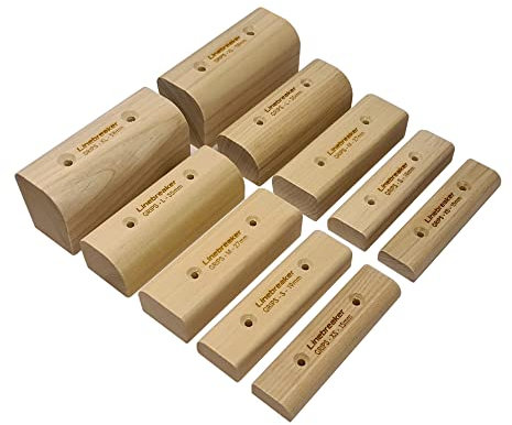 target10a Linebreaker Grips - 2 Stück - Klettergriffe aus Holz (S (19mm))