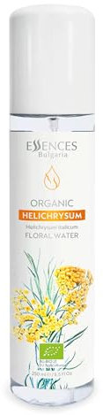 Essences Bulgaria Bio Immortellenwasser 250ml | Für Unreinheiten, Falten, feine Linien und dunkle Flecken | Anti-Aging-Nebel | Hautregenerierender Toner | Alkoholfrei | Ohne Tierversuche