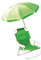 U.saf Kids Camping Chair With Parasol For Garden Patio Pool Park Outdoors Foldable Kids Beach Chairs with Umbrellas Portable Deckchairs For Children's Green_45 x 38 x 6.5 cm.