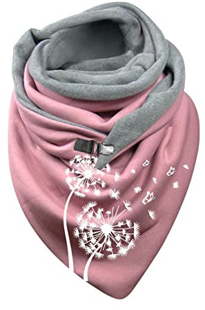 Dreieck Schal Damen Winter Warm Schlupfschal Herbst Halstuch Kuschelig Winterschal Blumen Muster Herbst Schal Frauen Deckenschal Halstuch Scarf Poncho Cape