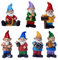 PURBLE Jardin, Ensemble 7 Figurines Nains Jardin Féeriques Figurines pour Le Jardin Conte Fées, La Décoration Pelouse,La Décoration Intérieure Ou Extérieure