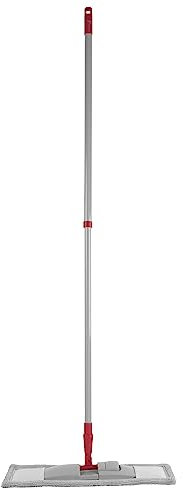 Kleeneze KL029326FEU7 No Chemical Cleaning 2 In 1 Flat Mop - Just Use Water, Swivel Head, Use Wet & Dry, Microfibre Clean & Scrub Pad, Dust & Polish Pad, Machine Washable, Removes 99% of Bacteria
