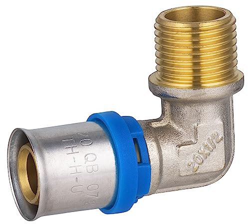 Racor Multicapa a engastar Multi perfil Codo Ø20 - Macho 1/2 QUICK PLOMBERIE