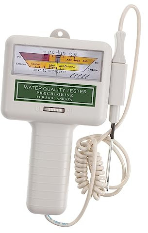 OFFSCH Kit De Calibre Kits Electrónicos Probador De Agua Hnadheld Probador De Valor De para Piscina Probador De Agua Portátil Suite Herramienta Medidor De Ph Portátil Gris Claro