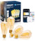 Aigostar E27 Smart Bluetooth Mesh Bulb 6W, Vintage Edison Dimmable Filament Bulb with 2700K-6500K Color, Compatible with Alexa, Google Home with Gateway(2.4GHZWifi) Pack of 4 ST64