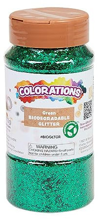 Colorations Biologisch abbaubarer grüner Glitzer, 118 ml