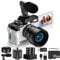 Generic Digital Cameras for Photography with 180° Flip Screen, Vlogging Camera for YouTube 4K 48MP, DSLR Cameras with 32GB TF Card, 2 Batteries