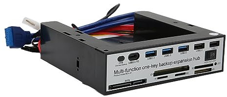 PC Frontplatte, Medien Dashboard, NGFF M.2 MSATA 16 TB OTB Backup Multifunktionaler Desktop Computer Media Frontplatte USB Hub SD Kartenleser