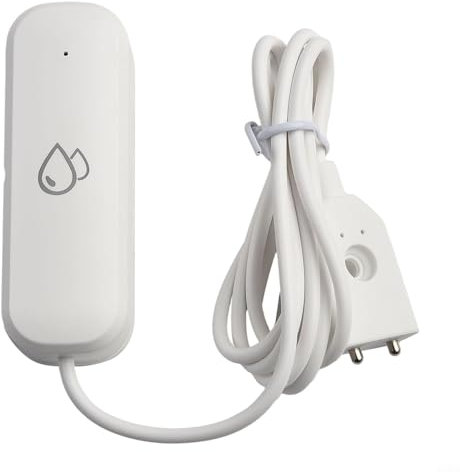 para Tuya - Sensor Inteligente de Fugas de Agua para el hogar, WiFi, Sensor de inmersión de Fugas de Agua, Detector de Agua, App Alarma, Temporizador, 1/4 Unidades (1 Unidad)