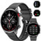 RIVERSONG Smartwatch Damen Herren mit Telefonfunktion, 1.52 Fitness Tracker mit Herzfrequenz-, Schlaf- und Blutsauerstoffmonitor, 100+ Sportmodi, Schrittzähler, Sportuhr für iPhone/Android, Schwarz