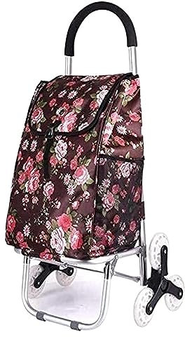 Carrello Porta Spesa Trolley Spesa Carrello Portatile Comode Borse Per La Spesa Scale Mobili A Conchiglia Imbottite Alluminio Impermeabile Carrello Portaspesa(C)