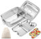 WuGU 1200ml Fiambrera de Acero Inoxidable de Primera, Fiambrera a Prueba de Fugas de Doble Capa, Sin BPA, Lunch Box Hermetica con silicona, Fiambrera Adecuada para Niños y Adultos