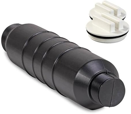 POOL Total Winterverschluss Set - Skimmer Eisdruckpolster mit Außengewinde 1,5 Zoll und 2 Zoll + 2X 2 Zoll Verschluss für Einströmdüse - Sicherer Frostschutz für Pools und Schwimmbecken