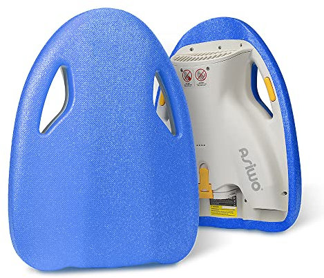 Asiwo Schwimmbrett Elektronisches, Schwimmen Kickboard Trainingsausrüstung Elektrisches Kickboard 3-Gang-Wassersport-Schwimmbecken für Erwachsene und Kinder (Blau)