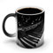 KWQDOZF Taza de cerámica con cambio de color personalizada con música de piano en blanco y negro, taza de café, taza de té, tazas de porcelana con impresión