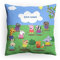 PICANOVA Peppa Wutz Kissen mit Name - Weiches Plüsch Dekokissen 30x30cm mit Füllung - Personalisiertes Peppa Wutz Kopfkissen für Kinder - Individuell Geschenk für Kinder -Freunde in Pfützen