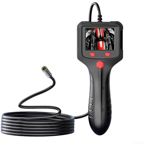 Kompakte Inspektionskamera mit 2 4 Zoll Display für Rohrreparatur und Motordiagnose mit wasserdichter Sonde (15M)