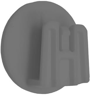 4R Quattroerre.it 1754 Clip per Telepedaggio Sistema di Fissaggio Removibile, Round, 2 pezzi, 3 cm, Grigio