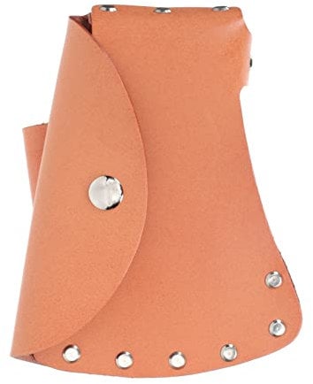 jojofuny Axe Leather Protective Cover Portable Cover for Outdoor Use Professional Axe Head Protection Durable Leather Axe Guard for Camping and Hiking