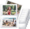 40 Stück 160 Taschen Fotohüllen Postkarten Aufbewahrung Klarsichthüllen A4 Geteilt Transparente Postkartenhüllen Doppelseitig 2 Fächer Sammelalbum für Postkartenalbum Karten Foto A5(219x152 mm)