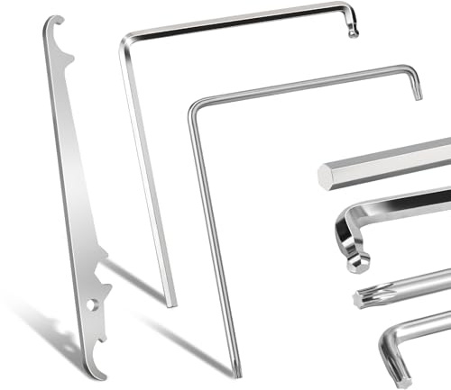 3-in-1 Fenster Einstellwerkzeug Set, 2 Einstellschlüssel und 1 Ecklagerschlüssel für alle gängigen Fenster & Türen zur präzisen Justierung von Fensterflügeln, gegen Zugluft und klemmende Fenster