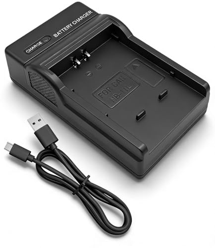 Hoembpn NB-11L USB Camera Battery Charger Type-C/Micro-USB Dual Port, LED Charging Indicator, Compatible with Canon IXUS 132 150 155 160 170 275 HS PowerShot A2300 A2500 A2600 ELPH 110 HS 115 IS 130