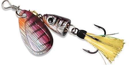 Blue Fox Vibrax Shallow Spinner Tackle, Fire Tiger, 3/16