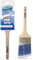 Axus Decor Precision Angled Cutter Paint Brush (Blue Color) - 3/75mm - Synthetic Filaments, Angled for cutting in with emulsion, Hardwood Handles, Rust-Resistant Stainless Steel