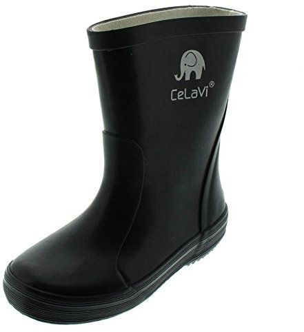 CeLaVi Gummistiefel, Stivali di Gomma, Nero Black 001, 23 EU