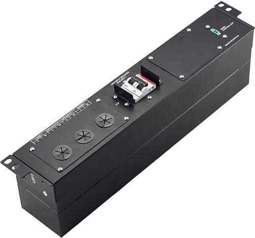 'BlueWalker PowerWalker 6 – 10 KVA 19 MBS 2U schwarz Energie Distribution Unit – Distribution Energie-Einheiten (umschaltbar, 2U, horizontal, Schwarz, 63 A, TERMINAL)