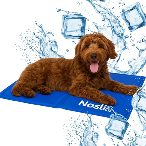 Nosli selbstkühlende Kühlmatte für Hunde & Katzen, M (50x65cm) | Gel-Kühlmatte für Hunde, Katzen & Menschen, selbstkühlend, ohne Strom oder Wasser, für Zuhause & unterwegs