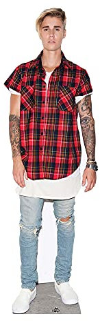 Star Cutouts Ltd, Justin Bieber, Pappfigur in Lebensgröße, mehrfarbig