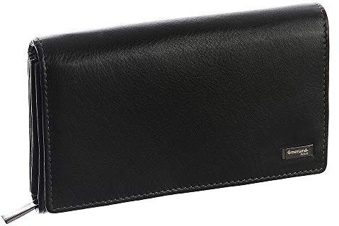 Greenland Nature Black Nappa Geldbörse RFID Leder 16 cm