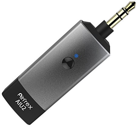 Ricevitore Bluetooth 5.3, Airfrex Ricevitore Audio Auto Adattatore Bluetooth Wireless Adattatore Audio con Microfono Incorporato e 3,5 mm Jack per Cuffie e Auto Altoparlanti e HI-FI Sistemi