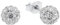 Amor Ohrstecker 925 Sterling Silber Damen Ohrschmuck, mit Kristallglas, 0,6 cm, Silber, Kommt in Schmuck Geschenk Box, 9188970