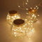 ANGMLN 2 Pack Fairy String Lights Battery Operated 3M 30LED Copper Wire Firefly Small led Lights Starry String Lights DIY Wedding Party Jars Home Garden Indoor Outdoor Decor (Warm White)
