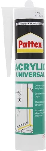 Pattex Universal Acryl Acrylkitt weiß für Innen und Außenbereich anwendbar überstreichbar 300ml