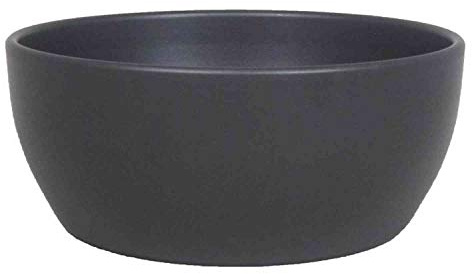 INNA-Glas Keramik Pflanzenschale, Ø24,5cm, 9,5cm, anthrazit, matt | Blumenschale/Übertopf Schale