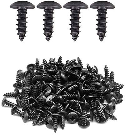 IMScrews Lot de 100 vis à bois cruciforme avec revêtement oxyde noir #8 x 1/2 po