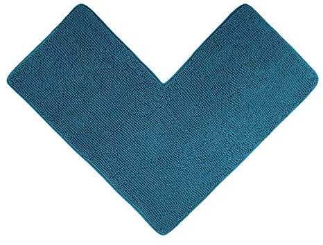 WohnDirect Tappeto da Doccia angolare Petrol - Ideale per cabine Doccia quadrate, può Essere Combinato in Un Set, Antiscivolo e Lavabile - Tappeti da Bagno & Tappeti da Bagno - 50 x 100 x 100 cm