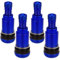 4 Stück 11,3mm Aluventil X1 Series Blue Edition PKW Universal Ventil Felgenventile Blau Metallventil Leicht