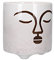 KitchenCraft - Pot de Fleurs pour Petites Plantes d'Intérieur, Dolomite, Motif Visage Abstrait Marron, 10 x 10 x 11 cm