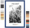 FRAMO35 30x40 Cadre Photo (Bleu foncé), Cadre en Bois MDF de 35 mm de Large avec vitre en Verre synthétique incassable et Anti-reflet et paroi arrière Stable